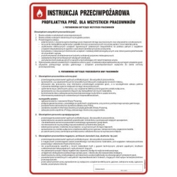 Instrukcja przeciwpożarowa - profilaktyka ppoż. dla wszystkich pracowników